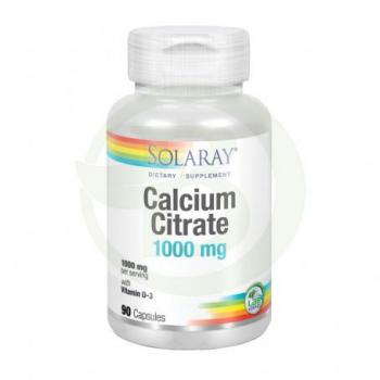 Solaray Calcium Citrate with Vitamin D3 - 90 Capsules