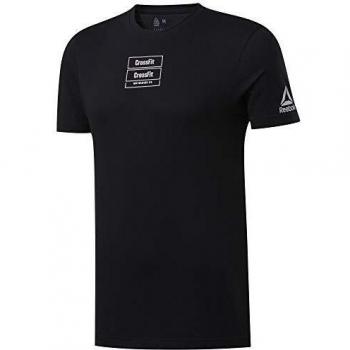 Reebok CF Mess You Up Graphic tee Camiseta de Manga Corta, Hombre, Black, M