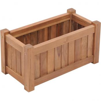 Cama levantada Día y Noche Arriate elevado 50x25x25 cm en madera maciza de teca
