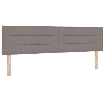 Cabecero LED Diseño Líneas Taupe 90 cm Tela
