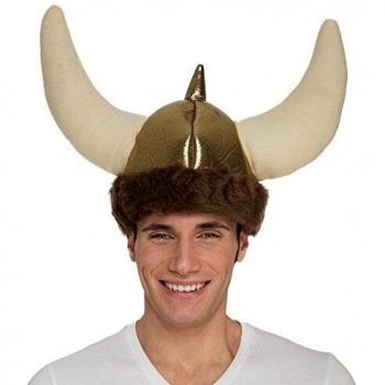 Casco de Vikingo con cuernos de Tela My Other Me