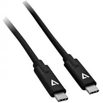 V7 V7UCC-2M-BLK-1E USB a USB-C-C Cable 2m Negro