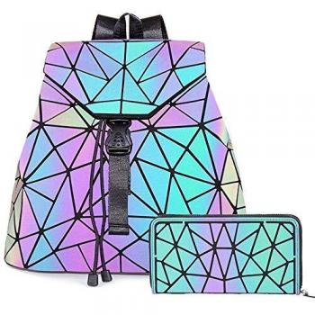 HotOne Shard Lattice Design Bolso geométrico PU Bolsos y Bolsos de Cuero únicos