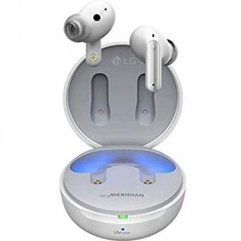 LG TONE Free FP8 - Auriculares True Wireless Bluetooth con Cancelación de Ruido Activa, Estuche de Carga UVnano, Color Blanco