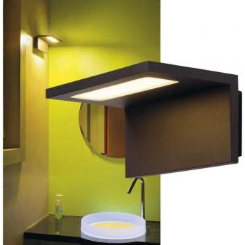 Luz de pared LED Angolux, 36 SMD, 3000K, color antracita
