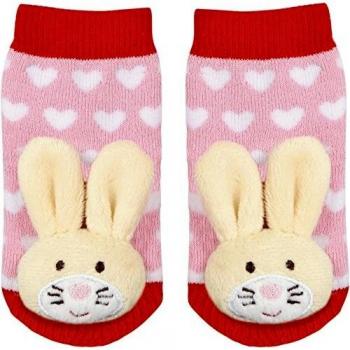 Calcetines Sonajero Conejo 2 a 12 meses Baby Glück Rosa