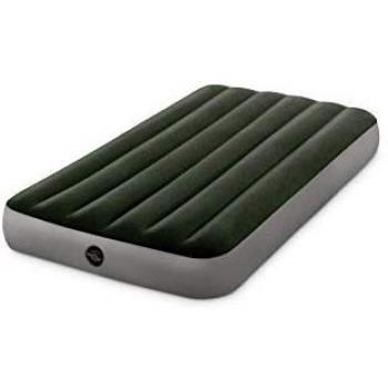 Colchón hinchable individual Intex con hinchador y tecnología Fiber-tech