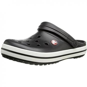 Crocs Crocband™ Clog Sandal - Unisex Black Slides, Size: W11/M9