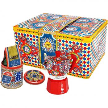 Set Cafetera Moka Bialetti 3 Tazas con Café Dolce & Gabbana