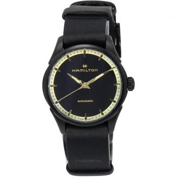 Hamilton Jazzmaster Automatic 36mm Black/Gold Unisex Watch