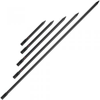 JRC Rod Pod X-Lite Banksticks Negro - Soporte para cañas de pescar, fabricado en aluminio ligero, ajustable en altura, color negro, diseño compacto y portátil, ideal para la pesca en bancos o orillas