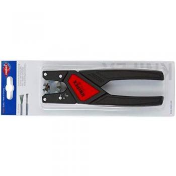 Knipex 12 74 180 SB - Pelacables autoajustable, longitud total 175 mm, alicate pelacables para secciones de cable de 4,4 a 7,5 mm²