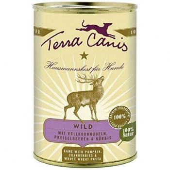 Comida Húmeda para Perros Adultos Terra Canis Classic Paté de Ciervo con Calabaza, Mirtillos y Amaranto 400 g