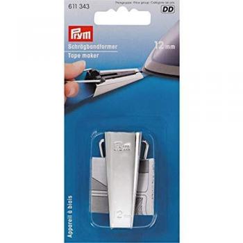 Prym Tape Maker for Bias Binding, Silver, 12 mm