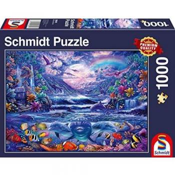 Schmidt 58945 Rompecabezas de Oasis con luz de Luna