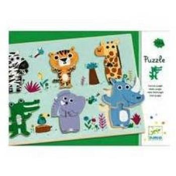 Puzzle Encastre de Madera Coucou-Croco 6 Piezas para Niños de 15 Meses