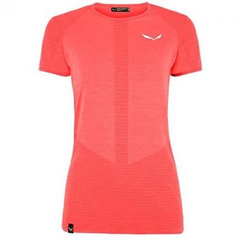 Camiseta Técnica Salewa Zebru Responsive Manga Corta Rosa Mujer - XXL