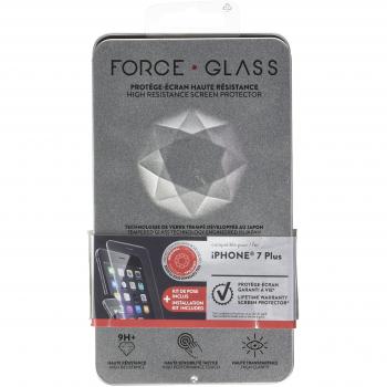 forceglass – Protector de Pantalla de Cristal Templado Curvado para iPhone 7 Plus