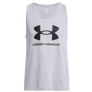 Camiseta Sin Mangas Under Armour Sportstyle Logo Gris 2XL Hombre