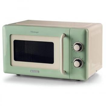 Microondas Ariete Vintage 800W, 20L, 6 niveles de cocción, Timer, Verde