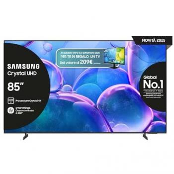 Samsung Smart TV 85 Crystal UHD 4K (2025) Tizen HDR10+ Wi-Fi