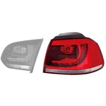 Van Wezel 5765926 Faros Delanteros para Automóviles, blanco/rojo