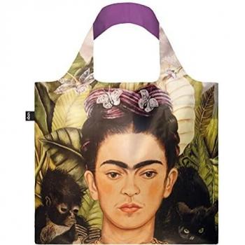 LOQI Bolsa Frida Kahlo Reciclada, 100% poliéster, Multicolor, Medium
