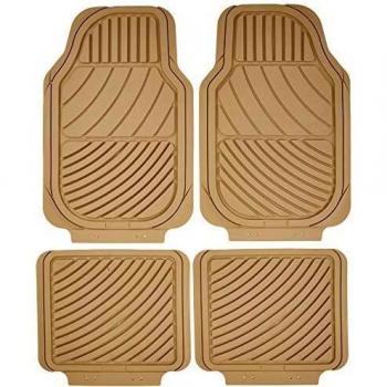 SUMEX Carat10 - Alfombra Goma Universal Carat Beige, 4 Piezas