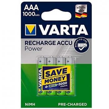 Varta Rechargeable Accu AAA/HR03 Ready2Use 1000 mAh (4-Pack)