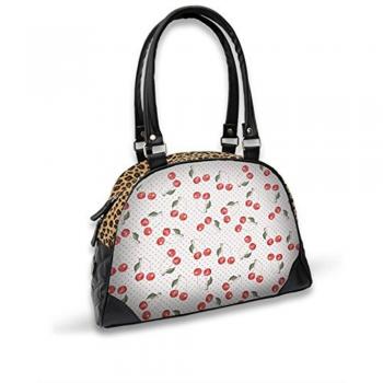 Liquor Brand - Bolso estilo bolera de Piel Lisa para mujer Negro negro