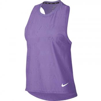 Nike W Nk Tank Air Camiseta, Mujer, Space Purple/White, XS