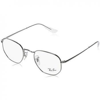 Ray-Ban Hexagonal Prescription Glasses RX 6448 2502 - Unisex Metal Frame - Gray Color - Size M