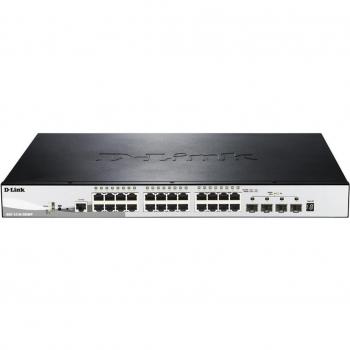 D-Link DGS-1510-28XMP/E 28-Port Gigabit Stackable Smart Managed PoE Switch with 4 10G SFP+ Ports