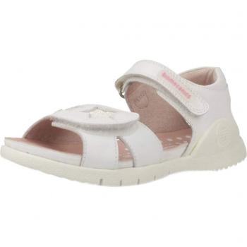 Biomecanics 192163, Sandalias con Punta Abierta para Niñas, Blanco