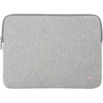 Mobilis 049015 Funda para Portátil de 12.5-14 Pulgadas, Color Gris/Rosa