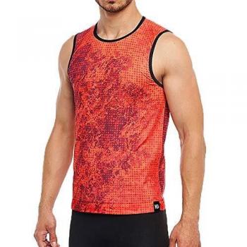 HG Spike sin Mangas Masculina en Color Naranja - Camiseta técnica sin Mangas para Running, Trailrunning. Cómoda, Transpirable, con termorregulación Inteligente y Tejido antiolor