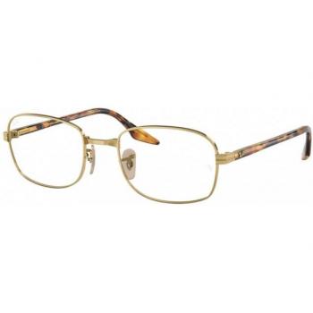 Ray-Ban Gafas Graduadas RX 3690V 2500 para Hombre Dorados con lentes recetadas y armazón dorado