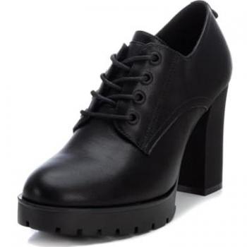 Zapato Tacón Alto Negro con Cierre de Cordones para Mujer - Refresh 17229301