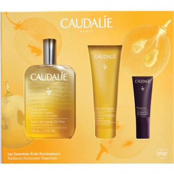 Caudalie Cofre Soleil des Vignes: Aceite de Tratamiento 100ml, Gel de Ducha 50ml, Premier Cru Crema 5ml