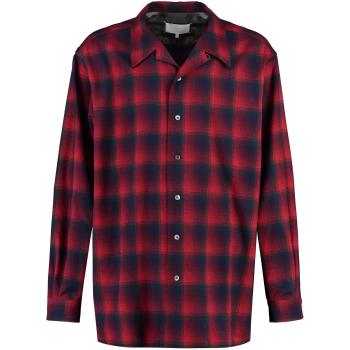 Maison Margiela Men's Red Checked Wool Shirt - Size S (46)