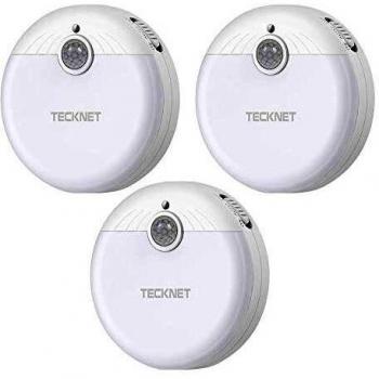 TeckNet LED Nightlux - Luces nocturnas LED con sensor de movimiento y de claridad
