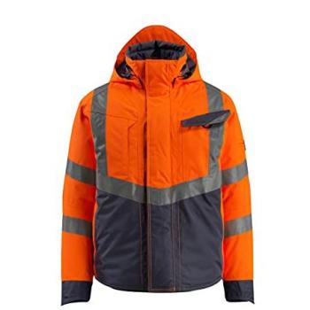 Chaqueta de Invierno Mascot Hastings 2XL, Alta Visibilidad Naranja/Negro Marino