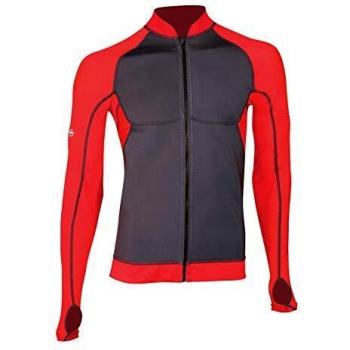 Beuchat Chaqueta Zip Atoll 2mm Hombre, Men's, Rojo/Gris, S
