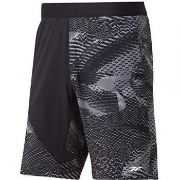 Reebok TS Speed Short AOP 6Mo Pantalón Corto, Hombre, Negro, XS