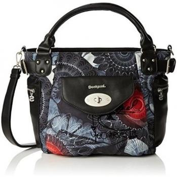 Desigual - MCBEE SAME, Bolsa de Hombro Mujer, Gris