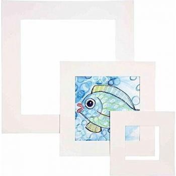 Passe-partout blanco, 0,4 mm, 270 gr, 75 piezas