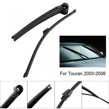 Dibiao Limpiaparabrisas Trasero Premium para Todas Las Estaciones Brazo Y Hoja del Parabrisas para Ventana Duraderos para 2003-2009 Limpieza Suave Y Silenciosa