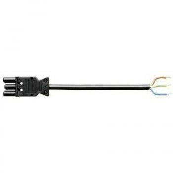 Wieland GST 18-3KBS2 SW5 - 3-Pin Connection Cable, Plug-Socket, 5m, Black, 2.5mm²