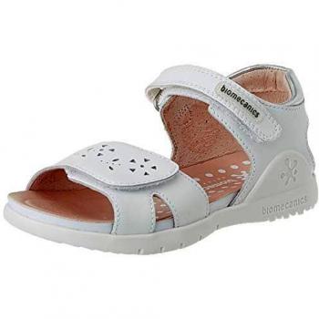 Biomecanics 202166, Sandalias con Punta Abierta Niña, Blanco