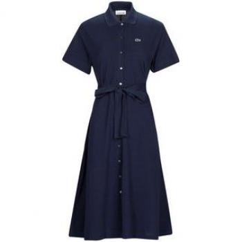 Vestido Lacoste en piqué con cinturón para mujer, elegante y cómodo